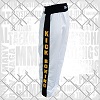 FIGHT-FIT - Kick-Boxing Hosen / Satin / Weiss / XL