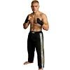 FIGHT-FIT - Kick-Boxing Hosen / Satin / Schwarz / Medium