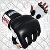 FIGHTERS - MMA Handschuhe / Cage Fight / Schwarz-Weiss / XL