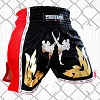 FIGHTERS - Thaibox Shorts / Elite Fighters / Schwarz-Rot / Large