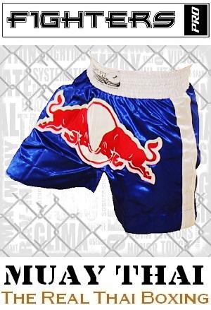 FIGHTERS - Shorts de Muay Thai / Bulls / Bleu / Medium