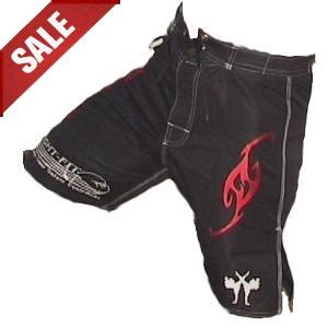 FIGHT-FIT - Fightshorts MMA Shorts / Brazilian / Schwarz / Large