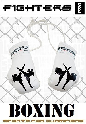 FIGHT-FIT - Mini Guantones de Boxeo / Fighters / Blanco