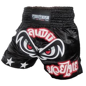 FIGHTERS - Muay Thai Shorts / No Fear / Schwarz / Medium