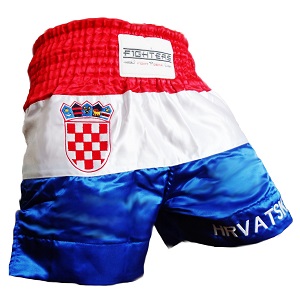 FIGHTERS - Shorts de Muay Thai / Croatie-Hrvatska / Grb / XS