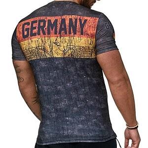 FIGHTERS - T-Shirt / Alemania / Rojo-Oro-Negro / Large