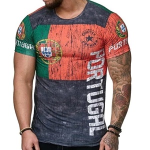 FIGHTERS - T-Shirt / Portugal  / Rouge-Vert-Noir / XL