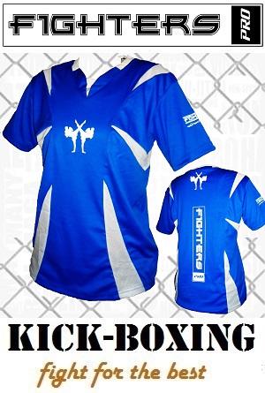 FIGHTERS - Kick-Boxing Shirt / Competition / Blue / Small