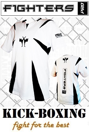 FIGHTERS - Kick-Boxing Shirt / Competition / White / XS