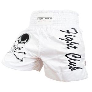 FIGHTERS - Muay Thai Shorts / Fight Club / Blanc / Medium