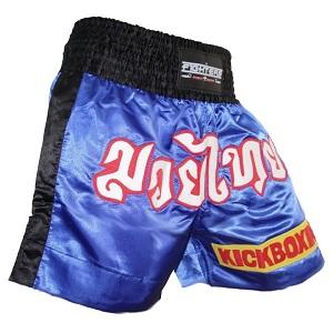 FIGHT-FIT - Muay Thai Shorts / Kickboxing / Blau / Large