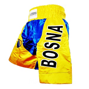 FIGHT-FIT - Boxing Shorts Long / Bosnien-Bosna / XS