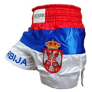 FIGHTERS - Pantalones Muay Thai / Serbia-Srbija / Gbr / XS