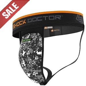 Shock Doctor - Partidario con protector de ingle de copa AirCore Hard / Small