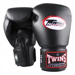 Twins - Guantes Boxeo / BG-N / Negro / 14 oz