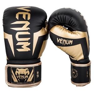 Venum - Boxing Gloves / Elite / Black-Gold / 10 oz