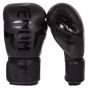 Venum - Boxhandschuhe / Elite / Schwarz-Schwarz / 16 Oz