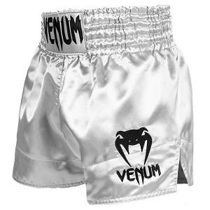 Venum - Muay Thai Shorts / Classic / Silber-Schwarz / XL