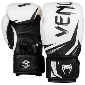 Venum - Guantoni da Boxe / Challenger 3.0 / Bianco-Nero / 14 oz