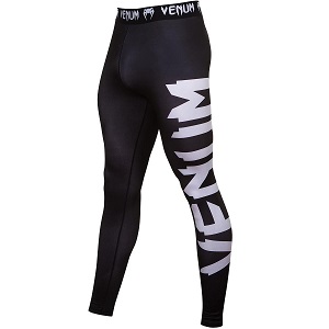 Venum - Pantalones de compresión  / Giant / Negro-Blanco / XL
