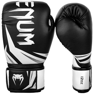 Venum - Guantoni da Boxe / Challenger 3.0 / Nero-Bianco / 12 oz